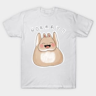 HORRAY ! Happy Fat Bunny _ Bunniesmee T-Shirt